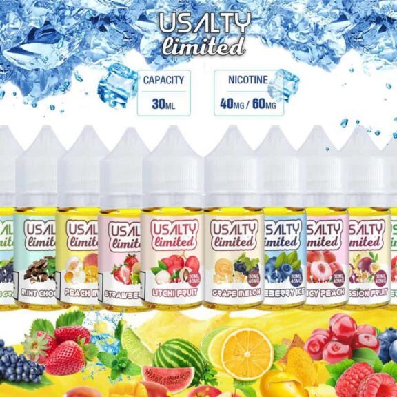 SALE SALE SỐC Tinh dầu Usalty limited 60mg ( bản vỏ hộp chữ nhật mẫu cũ) - XẢ Chính hãng giá tốt