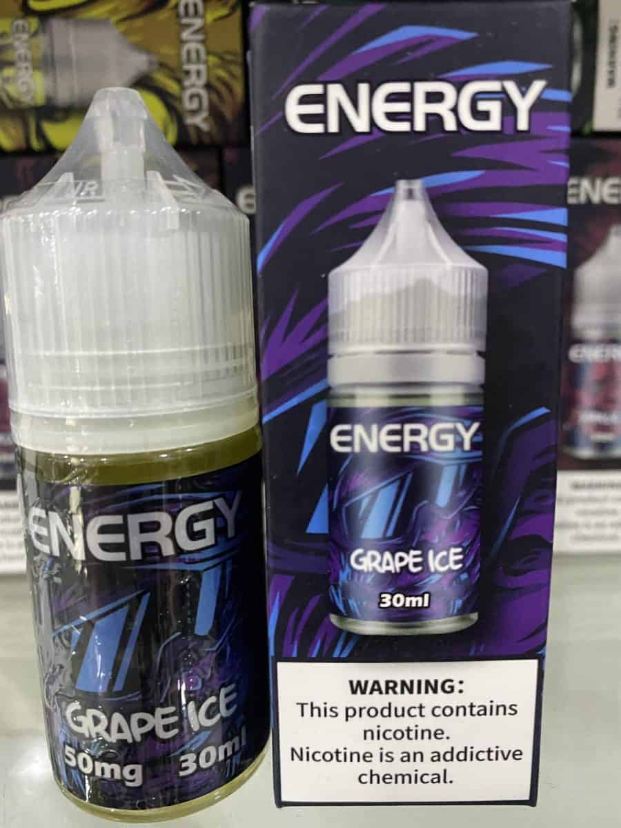 Tinh dầu Vape Energy saltnic nho bạc hà