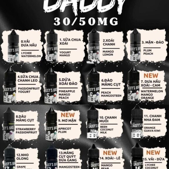 Daddy Juice Saltnic 30ni -50ni  Chính hãng