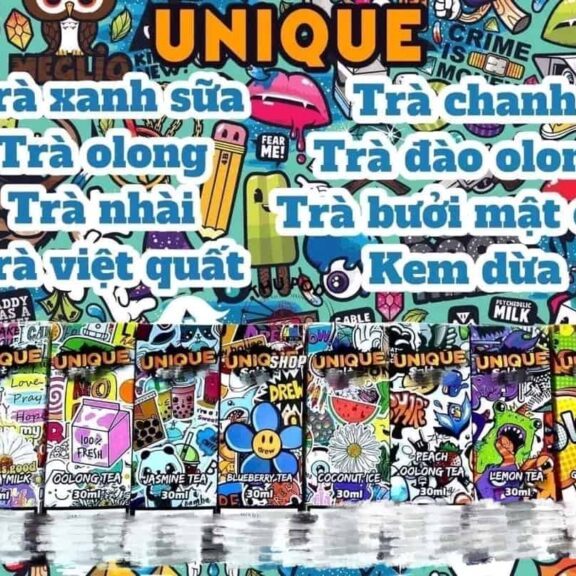 Tinh dầu Mỹ Unique Salt Tea E Juice - Hương vị trà thơm mát  50mg- Vape& Pod