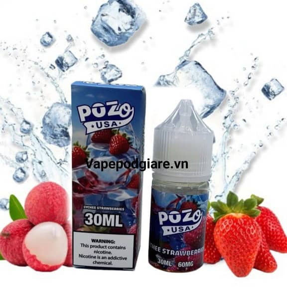 Tinh dầu saltnic Pozo Vải Dâu Lạnh 60mg