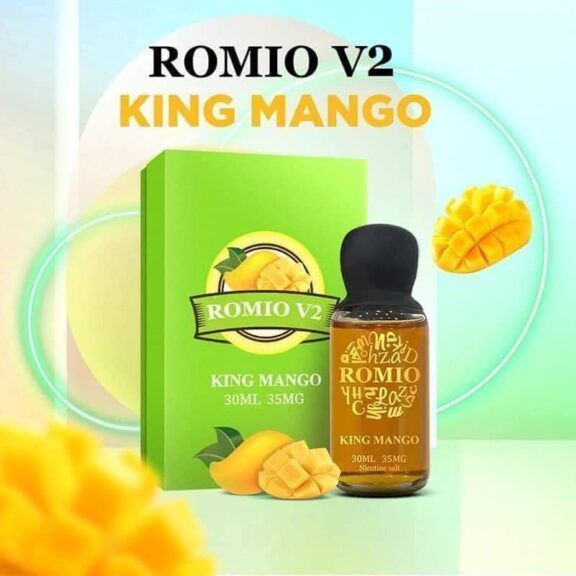 Romio V2 King Mango Salt Nic Vị Xoài Xanh Lạnh Chai Thủy Tinh 35mg