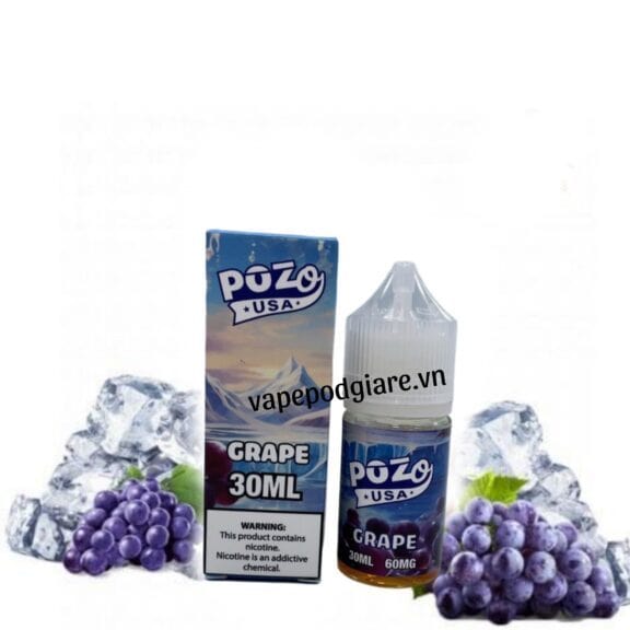 Tinh Dầu saltnic Pozo Nho Lạnh 60mg 🍇