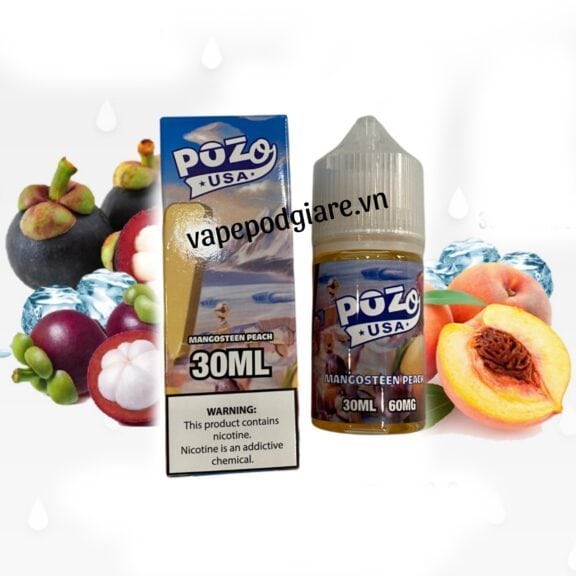 TINH DẦU POZO Saltnic 60ni Măng Cụt Đào