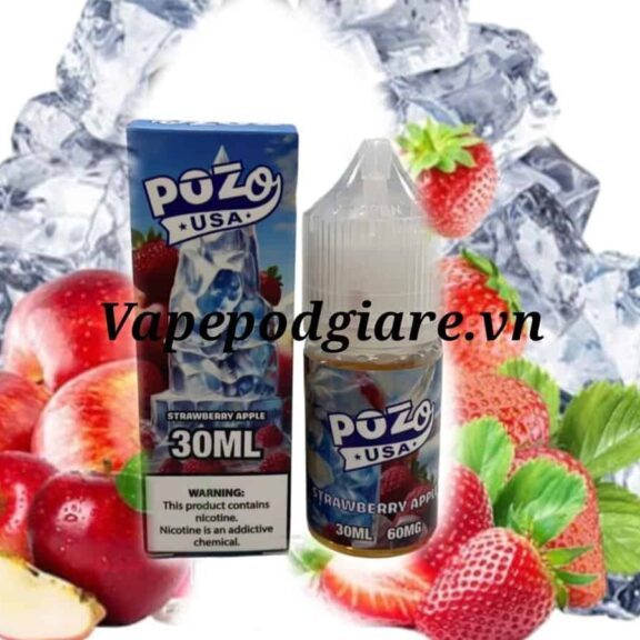 Tinh dầu Saltnic Pozo 60ni Dâu táo lạnh🍓🍎
