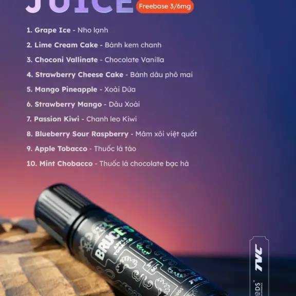 Menu juice TVC Freebase