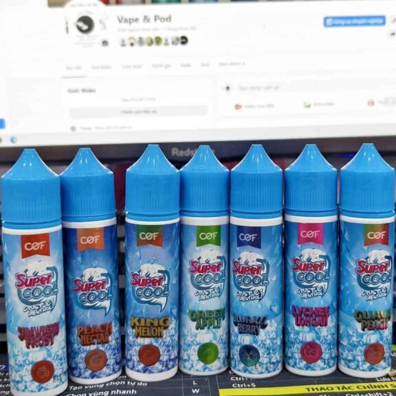 Tinh dầu freebase supercool siêu lạnh 60ml 3ni