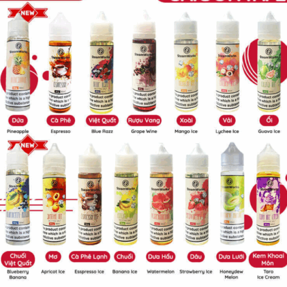 Tinh dầu Steamwork 6-12ni 60ml